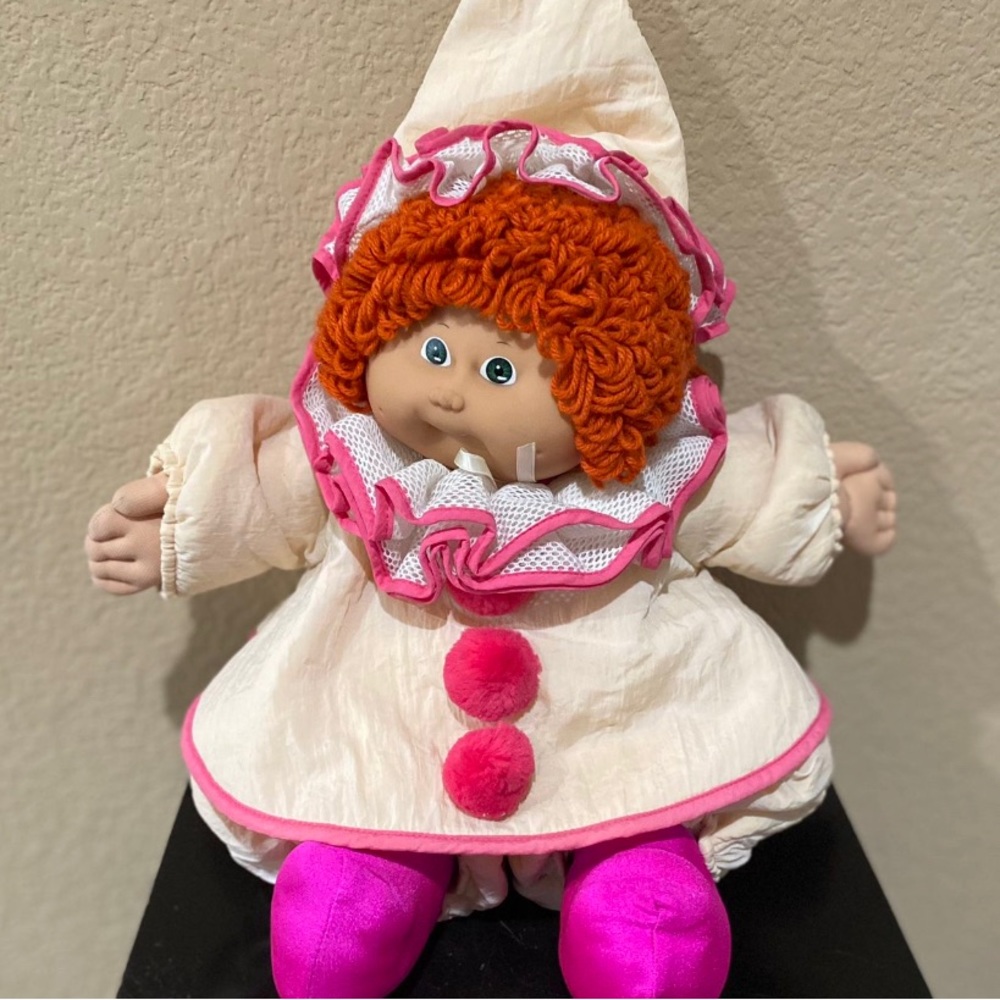 1985 circus kids red head cabbage patch doll original vintage